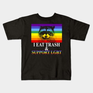 Raccoon LGBT Kids T-Shirt